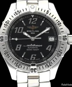 Breitling Colt Automatic A17350 Automatic 38mm Unisex Replica Watch - Black Dial, Steel Case