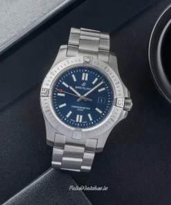 Breitling Colt Automatic A17388 Automatic 44mm Unisex Replica Watch - Blue Dial, Steel Case