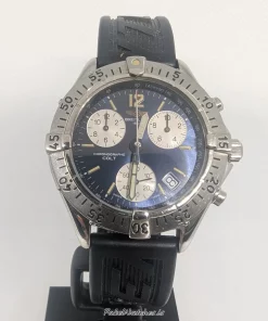 Breitling Colt Chronograph A53035 Quartz 38mm Unisex Replica Watch - Blue Dial, Steel Case