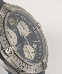 Alternative view of Breitling Colt Chronograph A53035 Quartz 38mm Unisex Replica Watch - Blue Dial, Steel Case