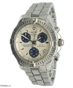 Breitling Colt Chronograph A73350 Quartz 38mm Unisex Replica Watch - Silver Dial, Steel Case
