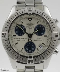 Breitling Colt Chronograph A73350 Quartz 38mm Unisex Replica Watch - Silver Dial, Steel Case