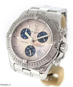Alternative view of Breitling Colt Chronograph A73380 Quartz 41mm Unisex Replica Watch - Silver Dial, Steel Case