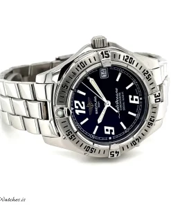 Alternative view of Breitling Colt Oceane A57350 Quartz 34mm Female Replica Watch - Black Dial, Steel Case