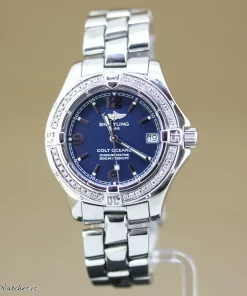Alternative view of Breitling Colt Oceane A77350 Quartz 39mm Female Replica Watch - Blue Dial, Steel Case
