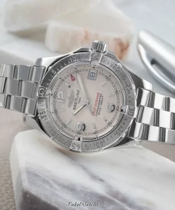 Alternative view of Breitling Colt Oceane A77380 Quartz 33mm Female Replica Watch - Silver Dial, Steel Case
