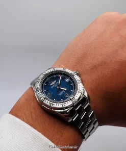 Alternative view of Breitling Colt Oceane A77380 Quartz 33mm Female Replica Watch - Blue Dial, Steel Case