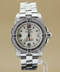 Breitling Colt Oceane A77380 Quartz 33mm Female Replica Watch - Pearl Dial, Steel Case