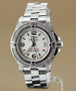 Alternative view of Breitling Colt Oceane A77380 Quartz 33mm Female Replica Watch - Pearl Dial, Steel Case