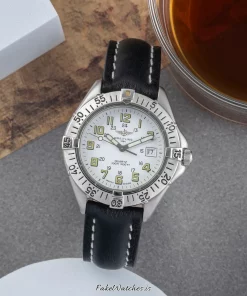 Breitling Colt Quartz A57035 Quartz 38mm Unisex Replica Watch - White Dial, Steel Case
