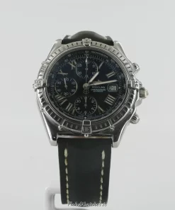 Alternative view of Breitling Crosswind Racing A13055 Automatic 43mm Unisex Replica Watch - Black Dial, Steel Case