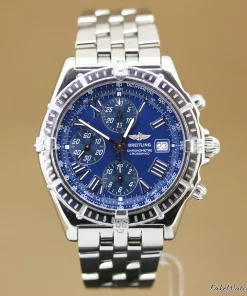 Breitling Crosswind Racing A13355 Automatic 43mm Unisex Replica Watch - Blue Dial, Steel Case