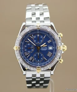 Breitling Crosswind Racing B13055 Automatic 43mm Unisex Replica Watch - Blue Dial, Steel Case