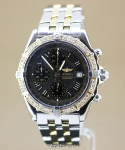 Alternative view of Breitling Crosswind Racing D13355 Automatic 43mm Unisex Replica Watch - Black Dial, Steel Case