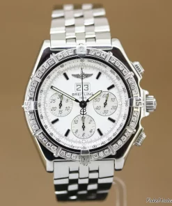 Breitling Crosswind Special A44355 Automatic 44mm Unisex Replica Watch - White Dial, Steel Case