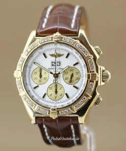 Alternative view of Breitling Crosswind Special K44355 Automatic 44mm Male Replica Watch - White Dial, Yellow Gold Case