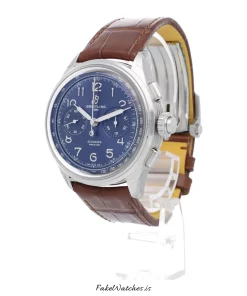 Alternative view of Breitling Duograph AB1510171C1P1 Manual winding 42mm Unisex Replica Watch - Blue Dial, Steel Case