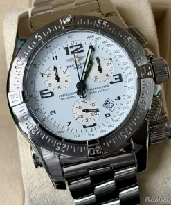 Breitling Emergency A73321 Quartz 45mm Unisex Replica Watch - White Dial, Steel Case