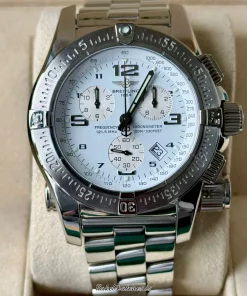 Alternative view of Breitling Emergency A73321 Quartz 45mm Unisex Replica Watch - White Dial, Steel Case