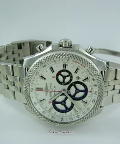 Alternative view of Breitling Bentley - Automatic 49mm Unisex Replica Watch - White Dial, Steel Case