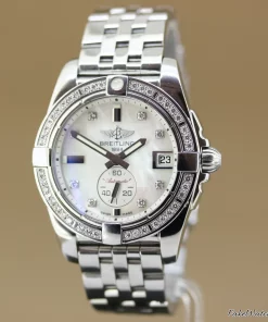 Alternative view of Breitling Galactic 36 A37330 Automatic 36mm Unisex Replica Watch - Pearl Dial, Steel Case