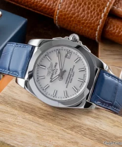 Alternative view of Breitling Galactic 36 W7433012/A779 Quartz 37mm Female Replica Watch - Pearl Dial, Steel Case