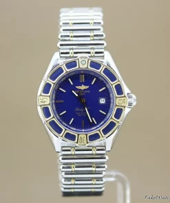 Breitling Lady J D52065 Quartz 31mm Female Replica Watch - Blue Dial, Steel Case