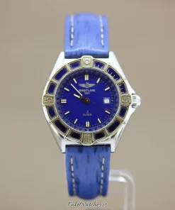 Breitling Lady J D52065 Quartz 31mm Female Replica Watch - Blue Dial, Steel Case