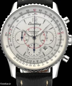 Breitling Montbrillant A41370 Automatic 38mm Unisex Replica Watch - Silver Dial, Steel Case