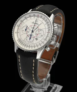 Alternative view of Breitling Montbrillant A41370 Automatic 38mm Unisex Replica Watch - Silver Dial, Steel Case