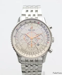 Breitling Montbrillant A41370 Automatic 38mm Unisex Replica Watch - White Dial, Steel Case