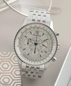 Breitling Montbrillant A4137012/G789/223A Automatic 38mm Unisex Replica Watch - White Dial, Steel Case