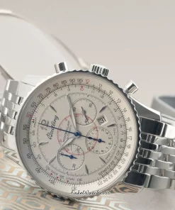 Alternative view of Breitling Montbrillant A4137012/G789/223A Automatic 38mm Unisex Replica Watch - White Dial, Steel Case