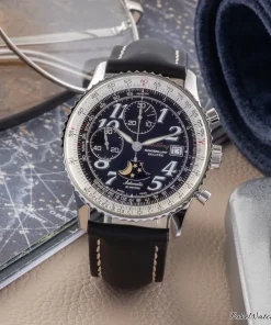 Breitling Montbrillant A43030 Automatic 41mm Unisex Replica Watch - Black Dial, Steel Case