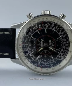 Breitling Montbrillant Datora A21330 Automatic 43mm Unisex Replica Watch - Black Dial, Steel Case