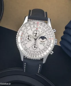 Breitling Montbrillant Olympus A19340 Automatic 43mm Unisex Replica Watch - White Dial, Steel Case