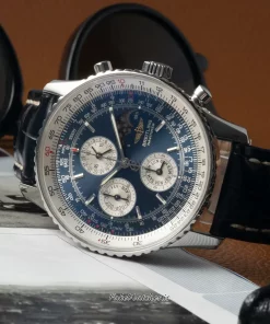 Alternative view of Breitling Montbrillant Olympus A19340 Automatic 43mm Unisex Replica Watch - Black Dial, Steel Case