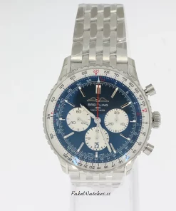 Breitling Navitimer 01 (46mm) AB0137211C1A1 Automatic 46mm Unisex Replica Watch - Blue Dial, Steel Case