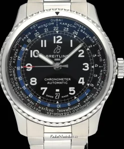 Breitling Navitimer 01 AB0120 Automatic 43mm Unisex Replica Watch - Black Dial, Steel Case