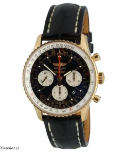 Breitling Navitimer 01 RB012012 Automatic 43mm Unisex Replica Watch - Black Dial, Red Gold Case