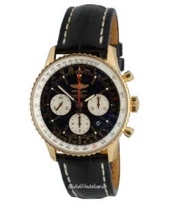 Alternative view of Breitling Navitimer 01 RB012012 Automatic 43mm Unisex Replica Watch - Black Dial, Red Gold Case