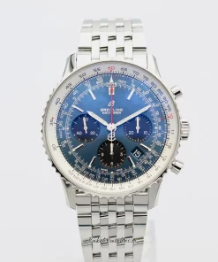 Breitling Navitimer 1 B01 Chronograph AB0121211C1A1 Automatic 43mm Unisex Replica Watch - Blue Dial, Steel Case