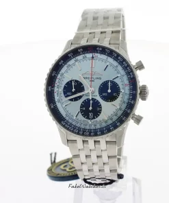 Breitling Navitimer 1 B01 Chronograph AB0138241C1A1 Automatic 43mm Unisex Replica Watch - Blue Dial, Steel Case