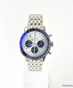 Breitling Navitimer 1 B01 Chronograph AB0138241C1A1 Automatic 43mm Unisex Replica Watch - Blue Dial, Steel Case