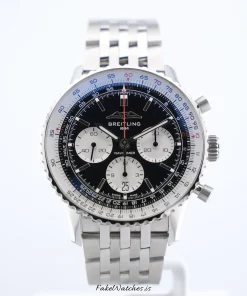 Breitling Navitimer 1 B01 Chronograph AB0138241G1A1 Automatic 43mm Unisex Replica Watch - Black Dial, Steel Case