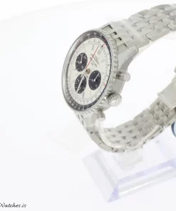 Alternative view of Breitling Navitimer 1 B01 Chronograph AB0138241G1A1 Automatic 43mm Unisex Replica Watch - Silver Dial, Steel Case