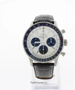 Breitling Navitimer 1 B01 Chronograph AB0138241G1P1 Automatic 43mm Unisex Replica Watch - Silver Dial, Steel Case