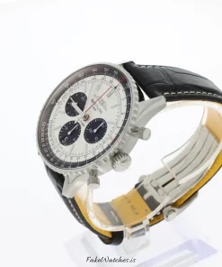 Alternative view of Breitling Navitimer 1 B01 Chronograph AB0138241G1P1 Automatic 43mm Unisex Replica Watch - Silver Dial, Steel Case