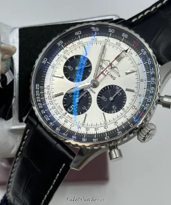 Breitling Navitimer 1 B01 Chronograph AB0138241G1P1 Automatic 43mm Unisex Replica Watch - Silver Dial, Steel Case