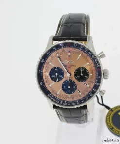 Breitling Navitimer 1 B01 Chronograph AB0138241K1P1 Automatic 43mm Unisex Replica Watch - Red Dial, Steel Case